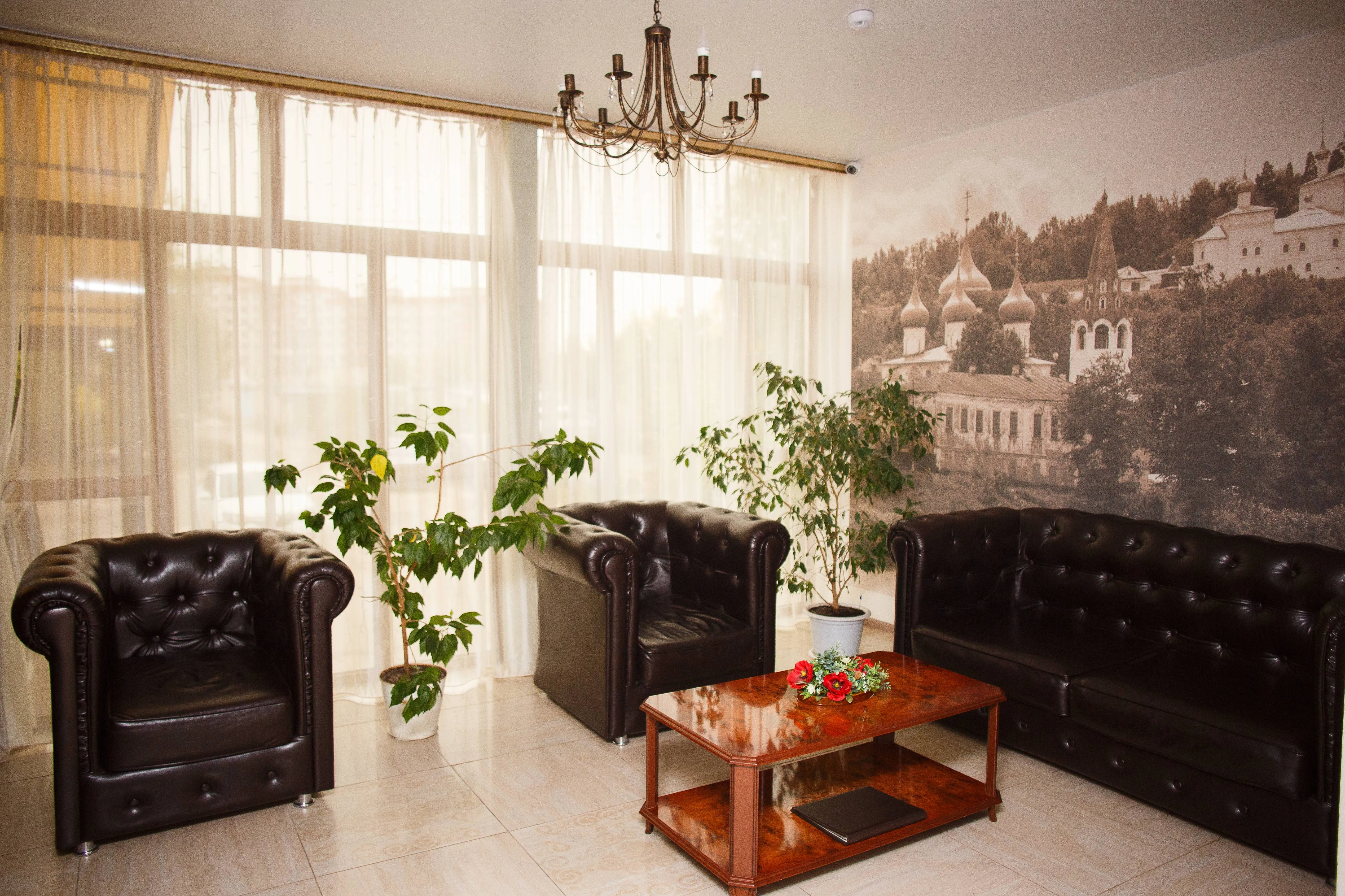 Уютный интерьер гостиницы Сова